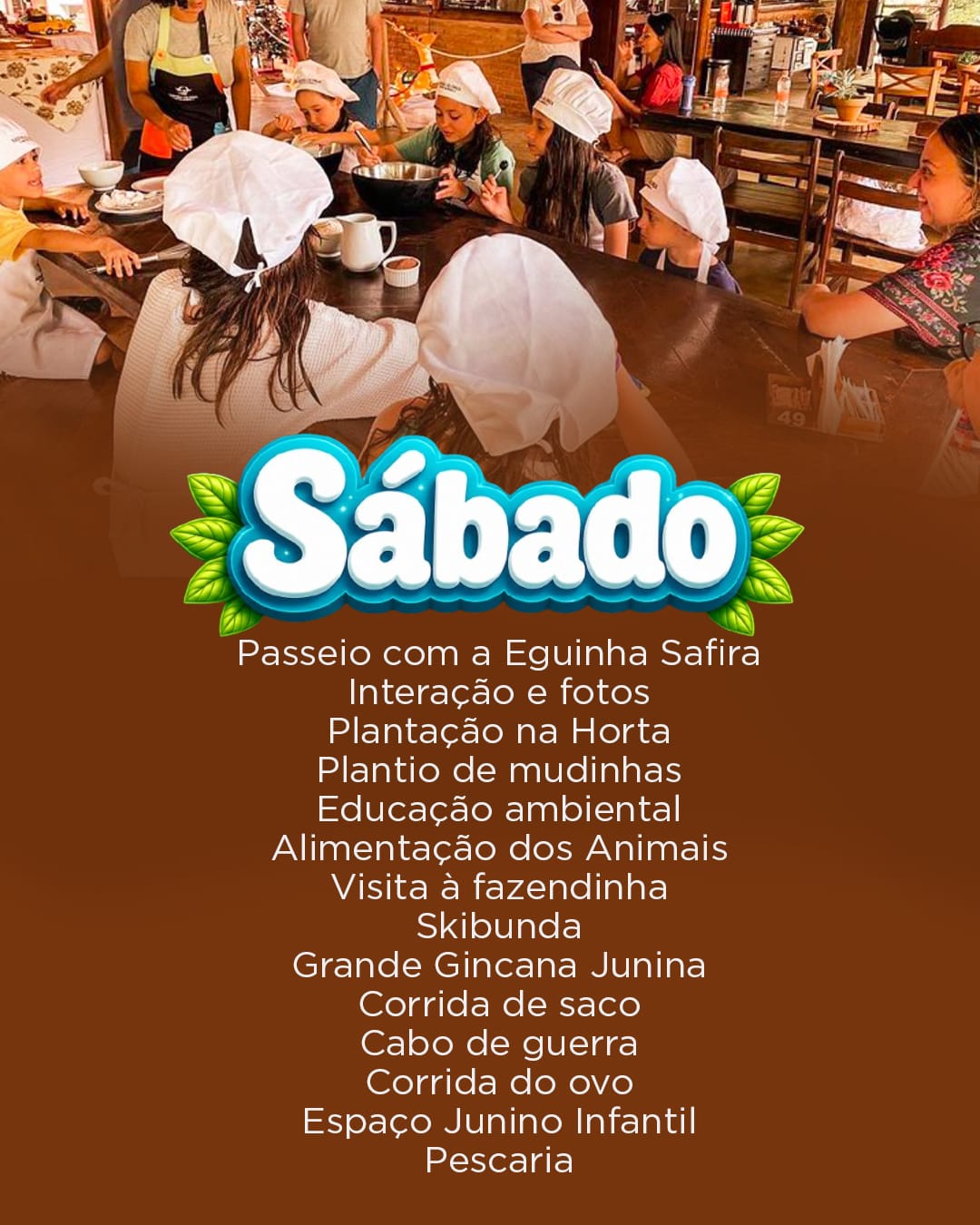 Sábado — programação